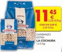 Oferta de La cochura - Garbanzo Extra por 11,45€ en CashDiplo