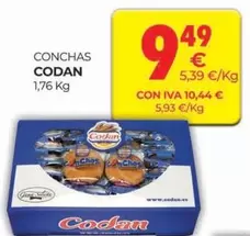 Oferta de Codan - Conchas por 9,49€ en CashDiplo