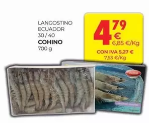 Oferta de Cohino - Langostino Ecuador por 4,79€ en CashDiplo