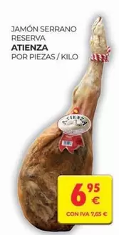 Oferta de Serrano - Jamón  Reserva por 6,95€ en CashDiplo