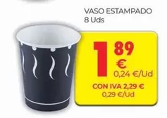 Oferta de Vaso Estampado por 1,89€ en CashDiplo