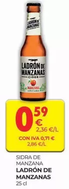 Oferta de Ladrón de Manzanas - Sidra De Manzana por 0,59€ en CashDiplo