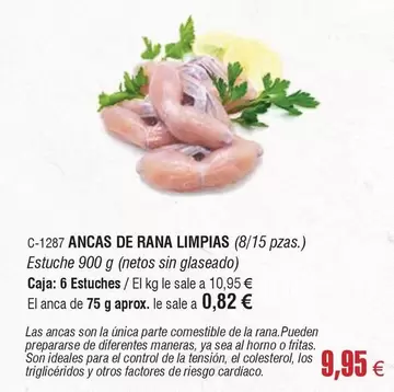 Oferta de Ancas De Rana Limpiac por 9,95€ en Abordo