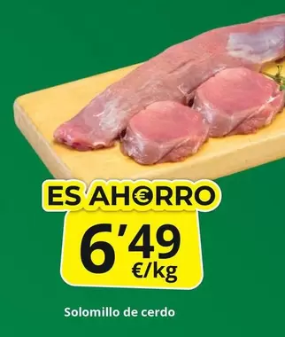 Oferta de Solomillo De Cerdo por 6,49€ en Supermercados MAS