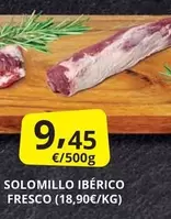 Oferta de Solomillo Ibérico Fresco por 9,45€ en Supermercados MAS