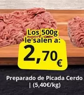 Oferta de Preparado De Picada Cerdo por 2,7€ en Supermercados MAS