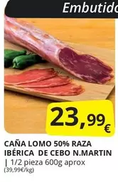 Oferta de Caña Lomo 50% Raza Ibérica De Cebo por 23,99€ en Supermercados MAS