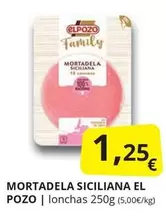 Oferta de El Pozo - Mortadela Siciliana por 1,25€ en Supermercados MAS