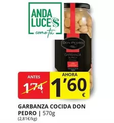 Oferta de Anda - Garbanza Cocida por 1,6€ en Supermercados MAS