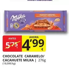 Oferta de Milka - Chocolate Caramelo/ Cacahuete por 4,99€ en Supermercados MAS