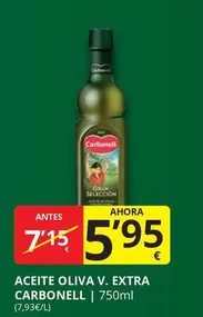 Oferta de Carbonell - Aceite Oliva V. Extra por 5,95€ en Supermercados MAS