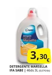 Oferta de Ifa sabe - Detergente Marsella por 3,3€ en Supermercados MAS