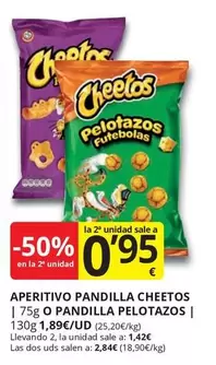 Oferta de Cheetos - Aperitivo  O Pandilla Pelotazos por 1,89€ en Supermercados MAS