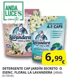 Oferta de Anda - Detergente Cap Jardín Secreto O Esenc. Floral La Lavandera por 6,99€ en Supermercados MAS