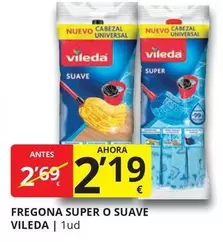 Oferta de Vileda - Fregona Super O Suave por 2,19€ en Supermercados MAS