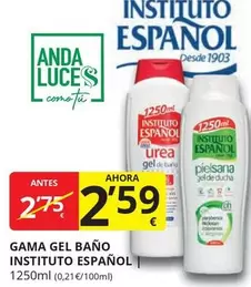 Oferta de Instituto Español - Gel Bano por 2,59€ en Supermercados MAS