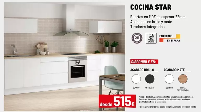 Oferta de Star - Cocina por 515€ en Brico Depôt