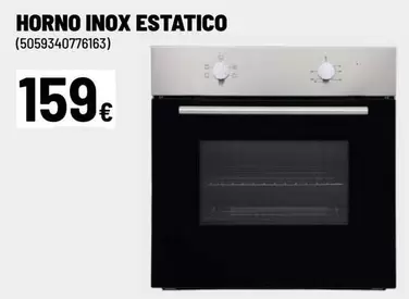 Oferta de Horno Inox Estatico por 159€ en Brico Depôt