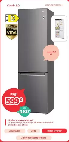 Oferta de LG - Combi  por 599€ en Mi electro