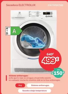 Oferta de Electrolux - Secadora por 499€ en Mi electro