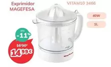 Oferta de Magefesa - Exprimidor por 14,99€ en Mi electro