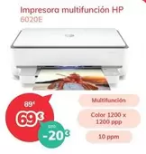 Oferta de HP - Impresora Multifunción por 69€ en Mi electro