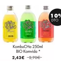 Oferta de Komvida - Kombucha 250ml Bio por 2,43€ en NaturaSí