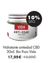 Oferta de Pura Vida - Hidratante Antiedad Cbd por 17,99€ en NaturaSí