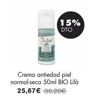 Oferta de Lila - Crema Antiedad Piel Normal-Seca Bio por 25,67€ en NaturaSí