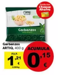 Oferta de Artiq - Garbanzos por 1,21€ en Masymas