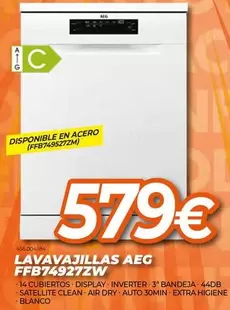 Oferta de Aeg - Lavavajillas  por 579€ en Expert