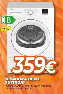 Oferta de Beko - Secadora  por 359€ en Expert