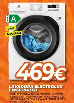 Oferta de Electrolux - Lavadora  por 469€ en Expert