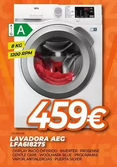 Oferta de AEG - Lavadora LFA618275  por 459€ en Expert