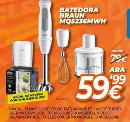 Oferta de Braun - Batedora  por 59,99€ en Expert