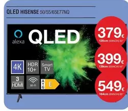 Oferta de Hisense - Qled 50/55/65e77nq por 379€ en Milar