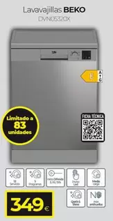 Oferta de Beko - Lavavajillas por 349€ en Tien 21