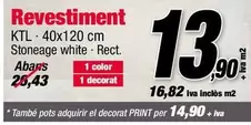 Oferta de Revestiment por 13,9€ en Ferrolan