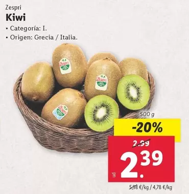 Oferta de Zespri - Kiwi por 2,39€ en Lidl