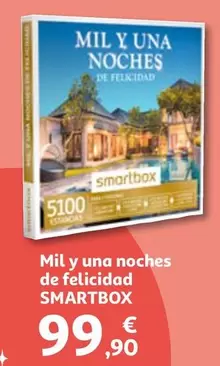 Oferta de Smartbox - Mil Y Una Noches De Felicitad por 99,9€ en Alcampo