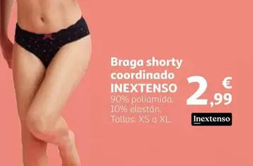 Oferta de Inextenso - Braga Shorty Coordinado por 2,99€ en Alcampo