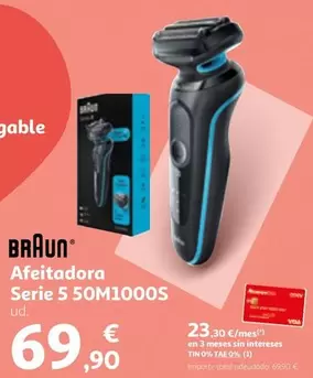 Oferta de Braun - Afeitadora Serie 5 50M1000S por 69,9€ en Alcampo