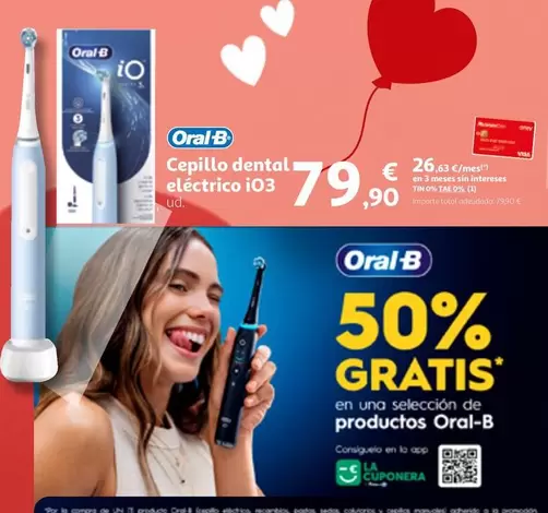 Oferta de Oral B - Cepillo Dental Electrico iO3 por 79,9€ en Alcampo