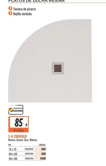 Oferta de Blanco - 1/4 Circulo por 85€ en Obramat