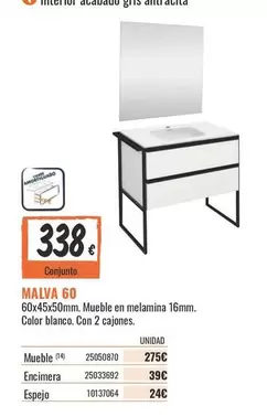 Oferta de Blanco - Malva 60 por 338€ en Obramat