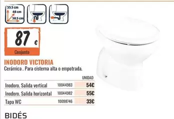 Oferta de Victoria - Inodoro Victoria por 33€ en Obramat