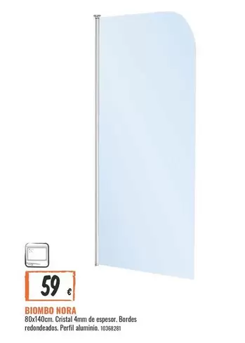 Oferta de Cristal - Biombo Nora por 59€ en Obramat