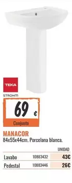 Oferta de Teka - Corcelana Blanca por 43€ en Obramat