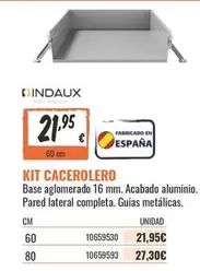 Oferta de Kit Cacerolero por 21,95€ en Obramat