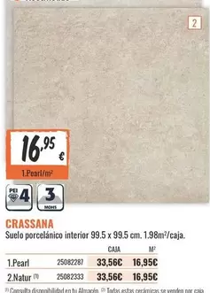 Oferta de Crassanta por 16,95€ en Obramat